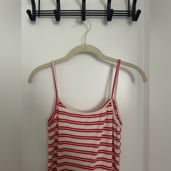 Zara Striped Spaghetti Strap Low Back Midi Dress Size Small - Picture 3 of 6